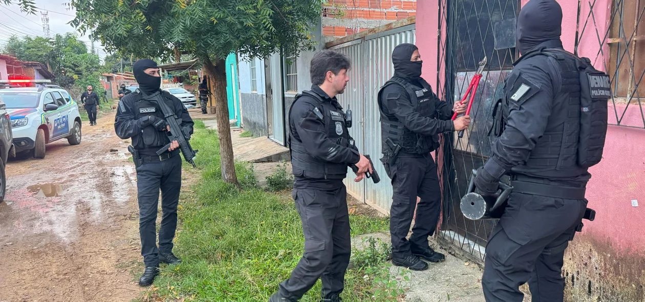 Megaoperação resultou na apreensão de materiais ilícitos