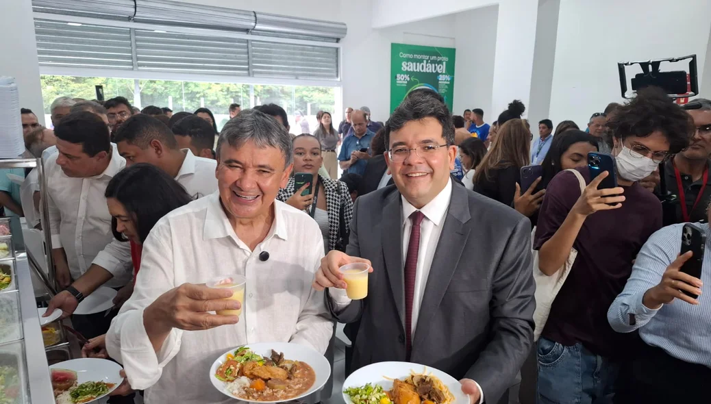 Ministro Wellington Dias e governador Rafael Fonteles