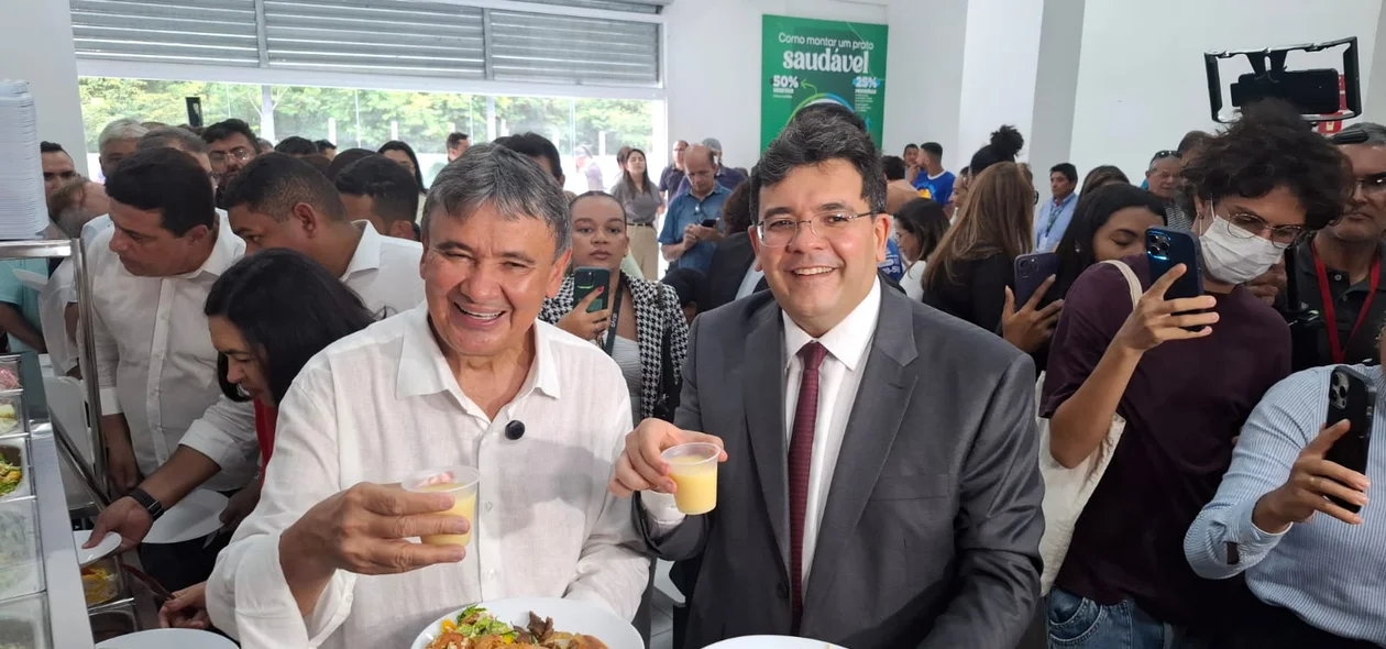 Ministro Wellington Dias e governador Rafael Fonteles
