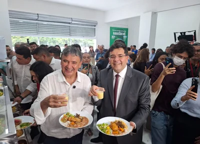 Ministro Wellington Dias e governador Rafael Fonteles