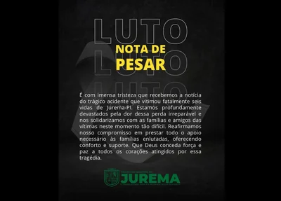 Nota de pesar da Prefeitura de Jurema