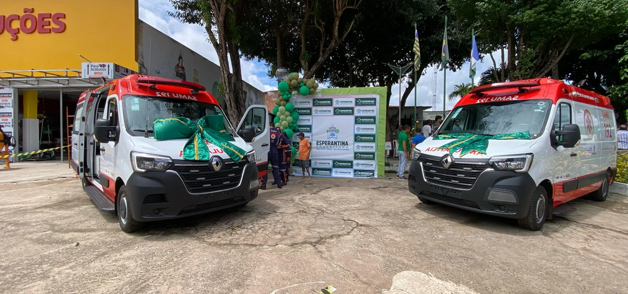 Novas ambulâncias para o SAMU de Esperantina