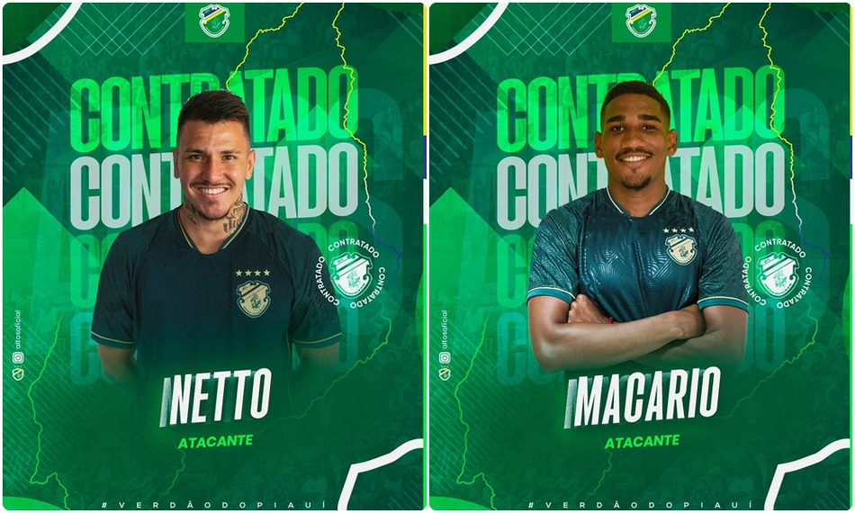 Novos reforços do Altos para o Brasileirão Série D 2025