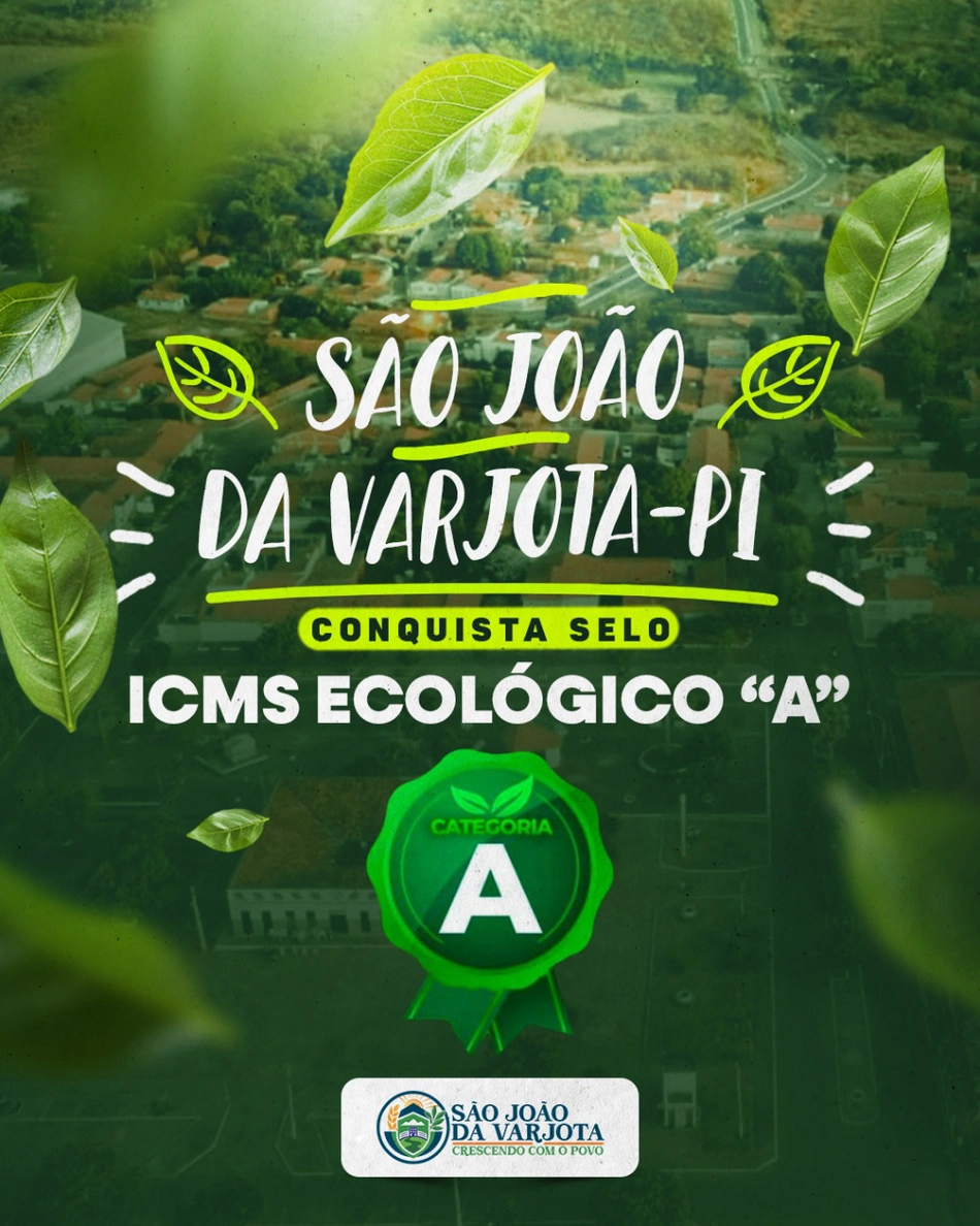 O município garantiu a adesão ao ICMS Ecológico na categoria A