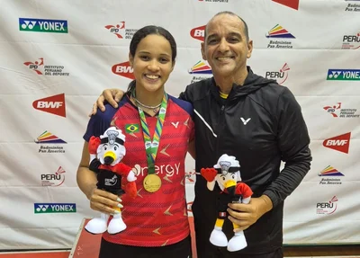 Piauiense Juliana Viana se tornou a 1ª brasileira a ganhar ouro no Pan de Badminton