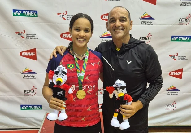 Piauiense Juliana Viana se tornou a 1ª brasileira a ganhar ouro no Pan de Badminton