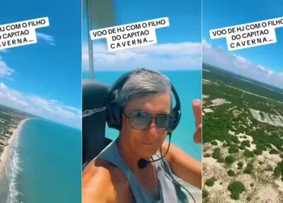 Piloto fez live momentos antes da queda