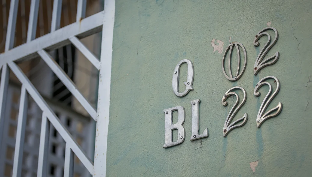 Prédio onde ocorreu o crime de feminicídio