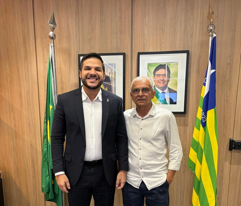 Prefeito Agamenon Franco com Washington Bandeira