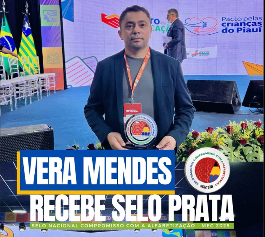 Prefeito Dr Carlim recebeu Selo Nacional Compromisso com a Alfabetização