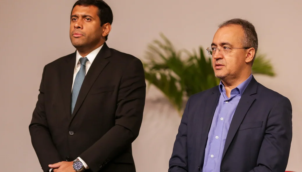 Presidente do TRT, Téssio Tôrres e delegado Jetan Pinheiro