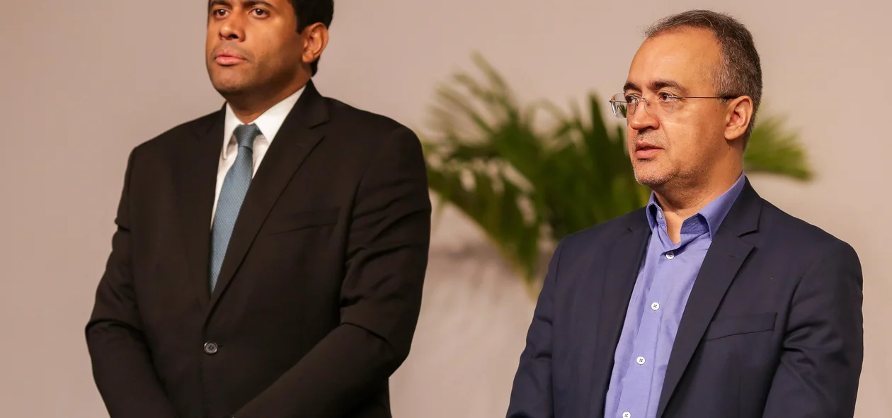 Presidente do TRT, Téssio Tôrres e delegado Jetan Pinheiro