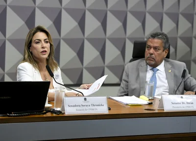 Senadora Soraya Thronicke e o senador Dr. Hiran