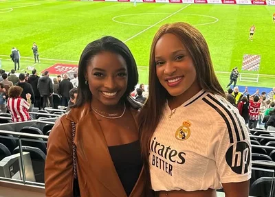 Simone Biles e Rebeca Andrade