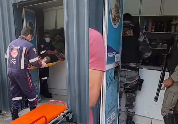 Tentativa de assalto termina com homem baleado