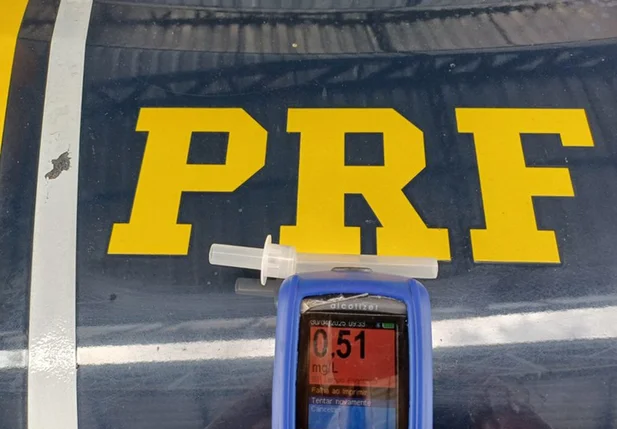 Teste do etilômetro registrou valor de 0,51 mg/L