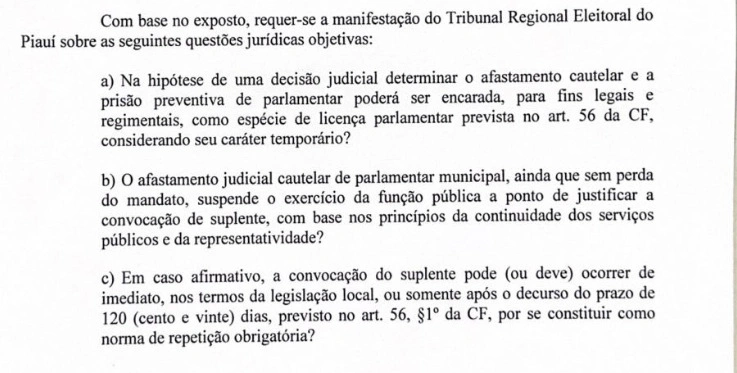 Trecho da consulta