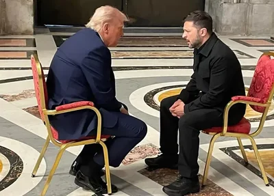 Trump teve reunião “muito produtiva” com Zelensky antes do funeral do Papa Francisco