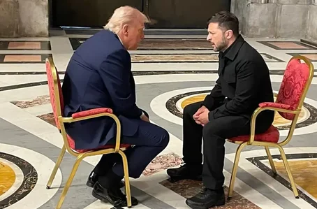 Trump teve reunião “muito produtiva” com Zelensky antes do funeral do Papa Francisco