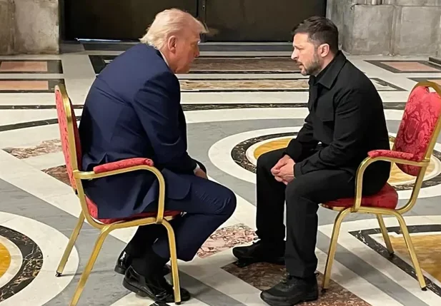 Trump teve reunião “muito produtiva” com Zelensky antes do funeral do Papa Francisco