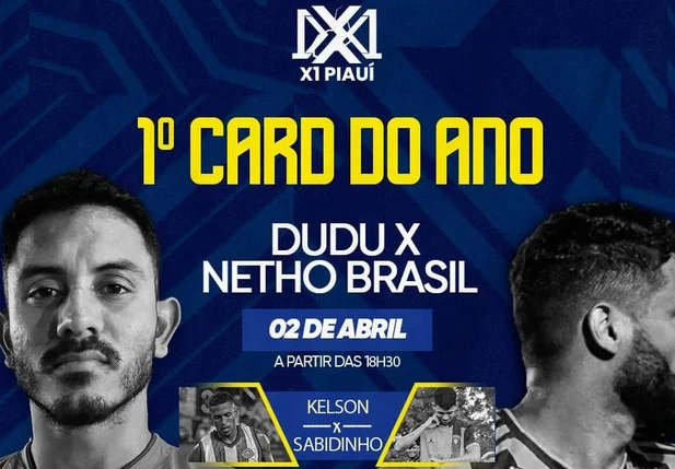 X1 Piauí abre temporada com duelos de peso e prêmio de R$ 10 mil