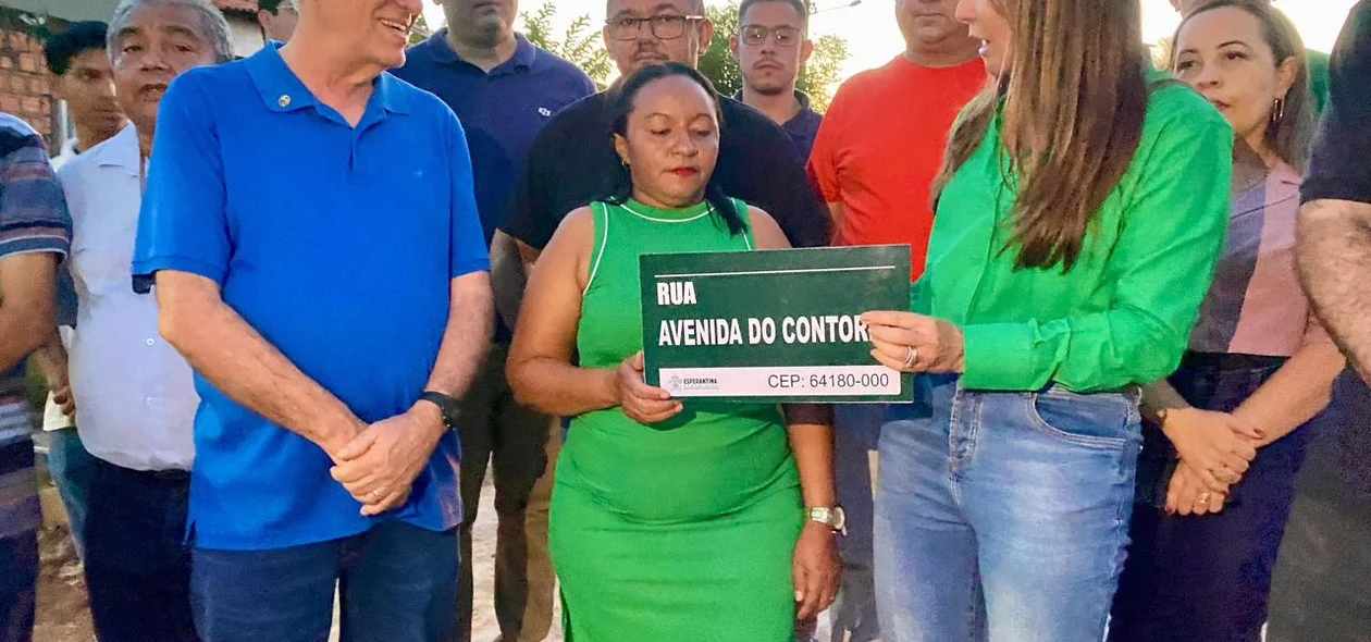 A prefeita esteve nas inaugurações