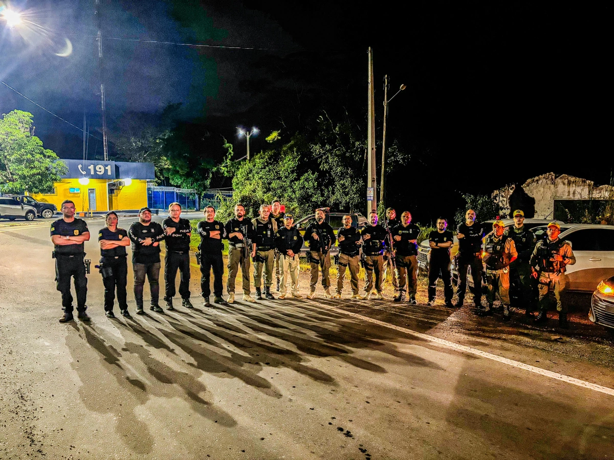 Ação em conjunto com a Polícia Civil, a Delegacia do Meio Ambiente, o Comando de Trânsito da PM e a PRF