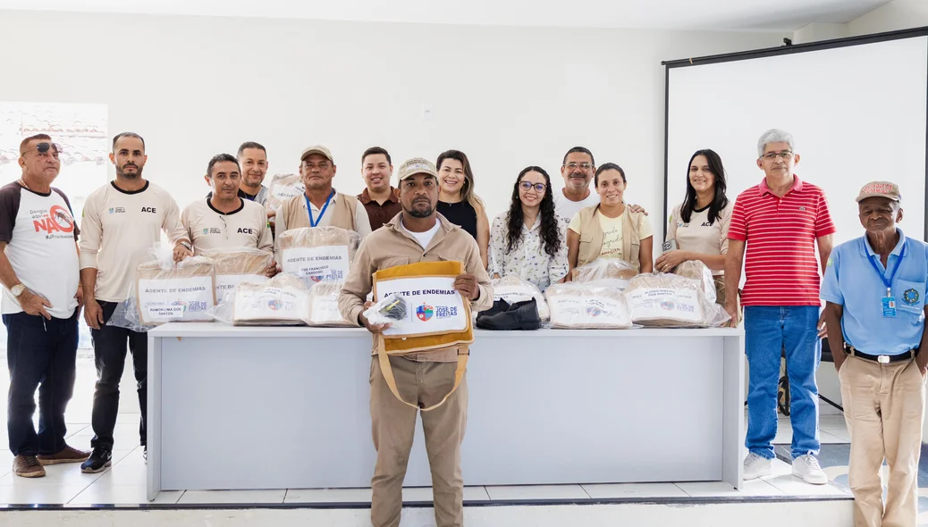 Agentes de endemias recebem kis de trabalho