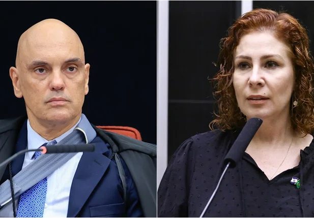 Alexandre de Moraes e Carla Zambelli