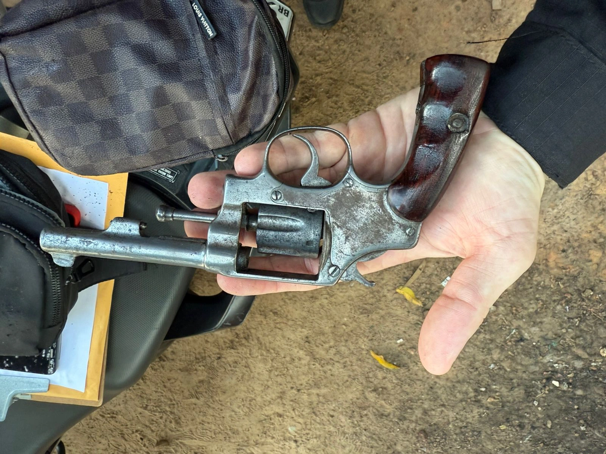 Arma de fogo apreendida na Operação Punitio