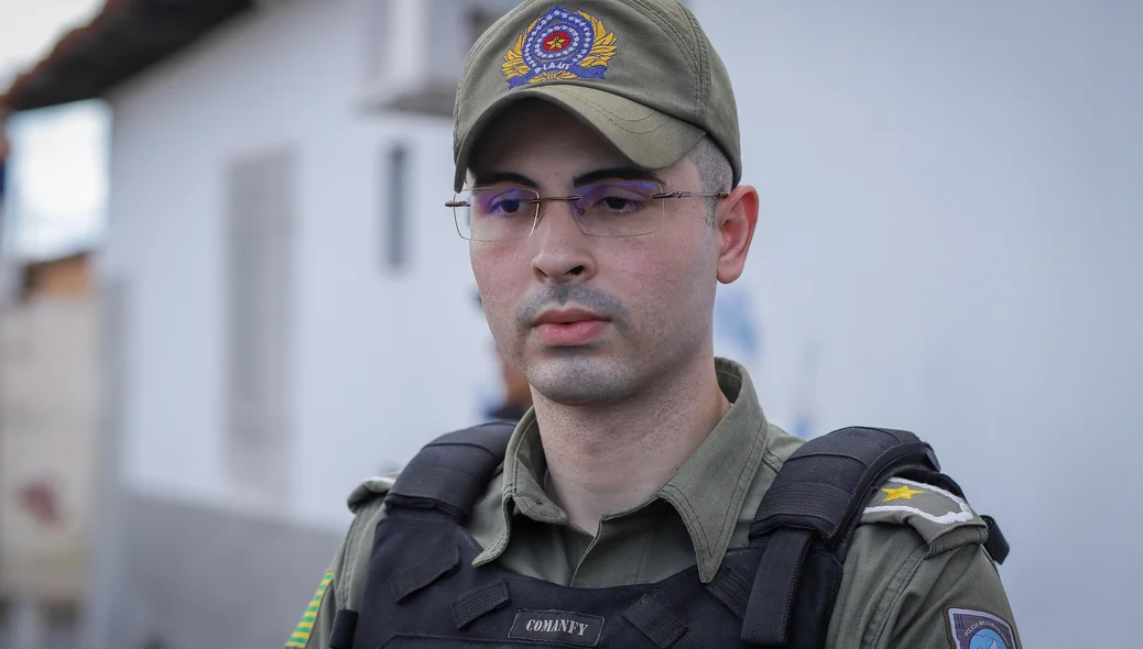 Aspirante Vartini, da Polícia Militar do Piauí concedeu entrevista