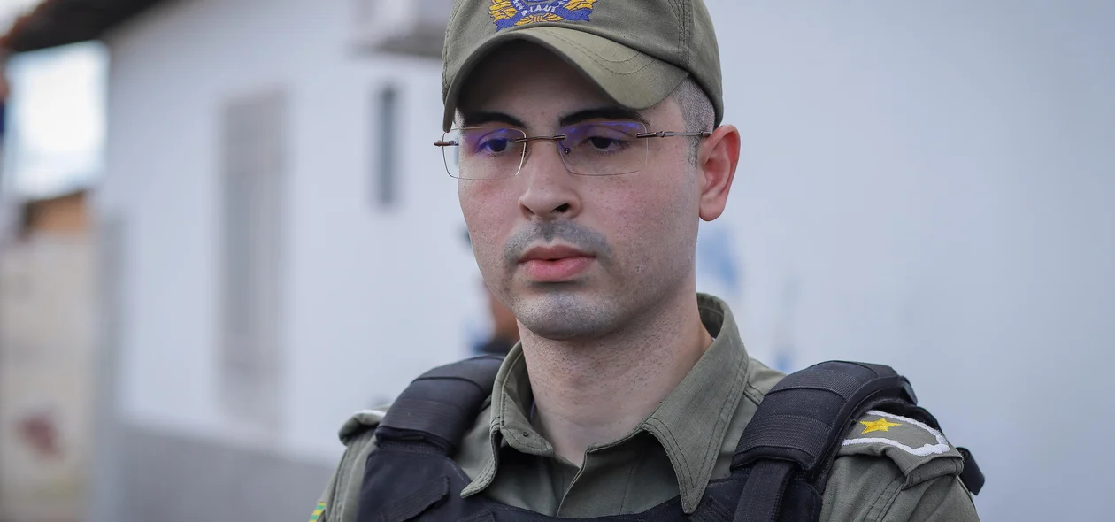 Aspirante Vartini, da Polícia Militar do Piauí concedeu entrevista