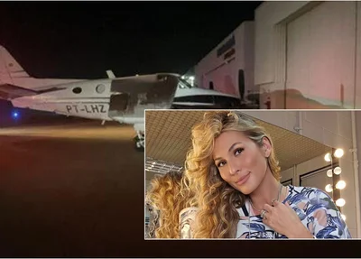 Avião com apresentadora Lívia Andrade faz pouso de emergência em SP