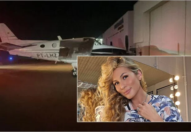 Avião com apresentadora Lívia Andrade faz pouso de emergência em SP