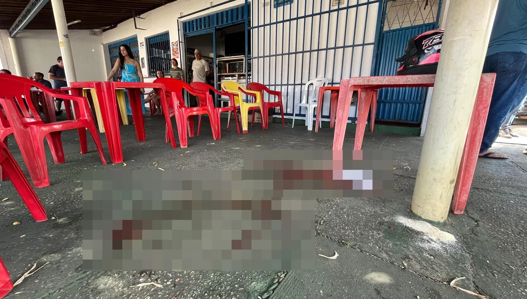 Bar localizado no bairro Piçarra, onde ocorreu o crime