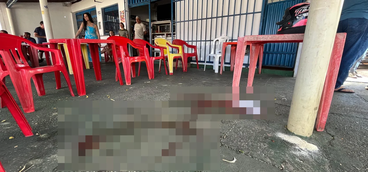 Bar localizado no bairro Piçarra, onde ocorreu o crime