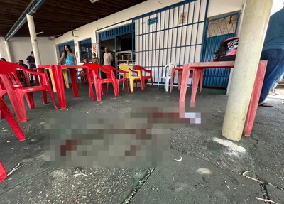 Bar localizado no bairro Piçarra, onde ocorreu o crime