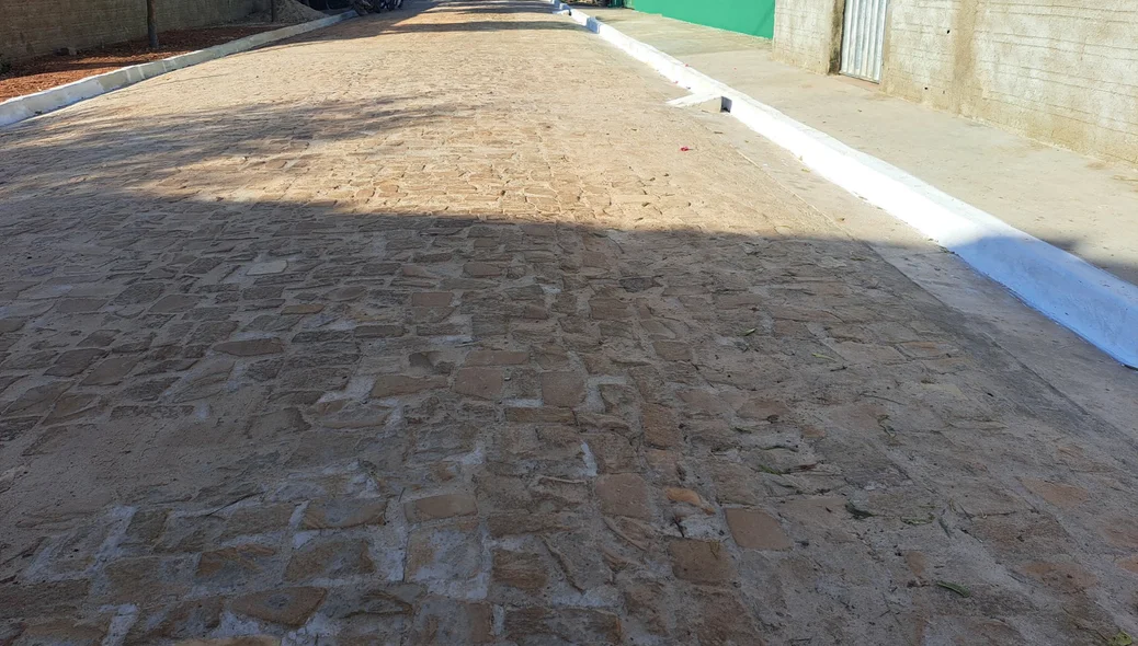 Calçamento entregue