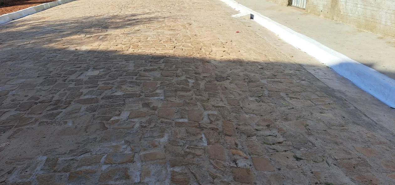 Calçamento entregue