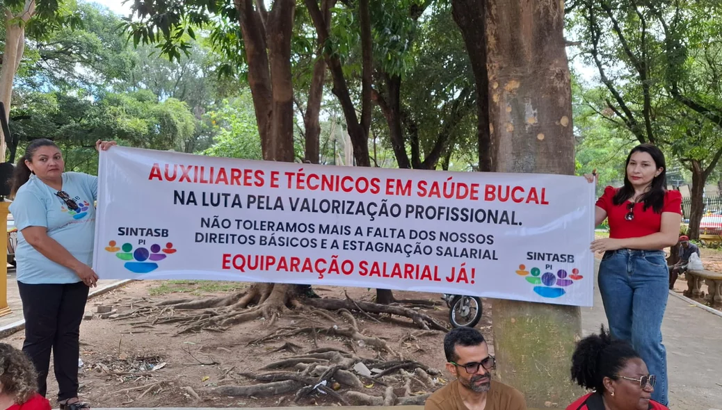 Cartaz com reivindicação