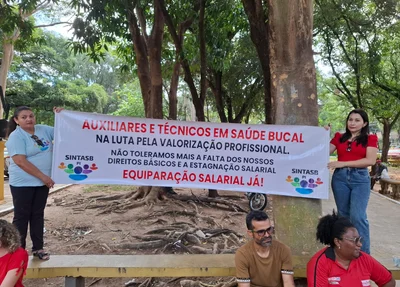 Cartaz com reivindicação