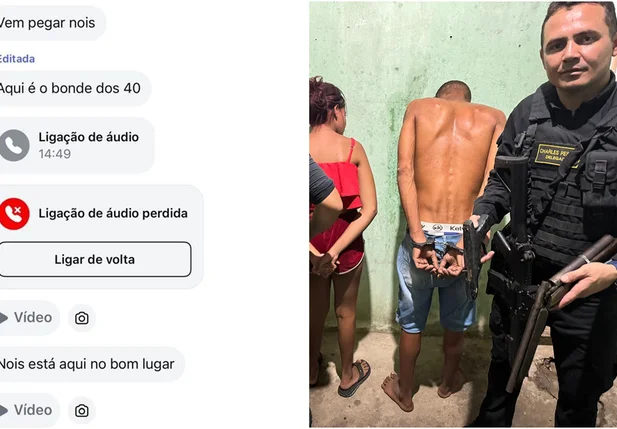 Casal preso após ameaça ao delegado Charles Pessoa, em Floriano