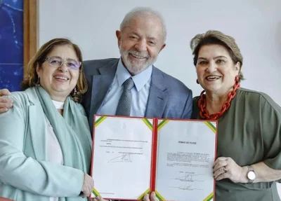 Cida Gonçalves, Lula e Márcia Lopes
