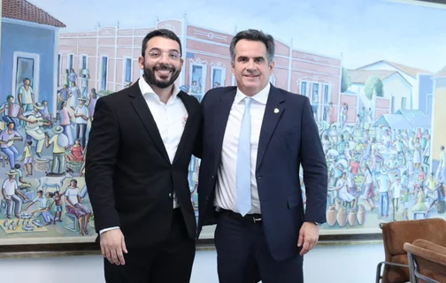Ciro Nogueira com o prefeito de Parnaíba
