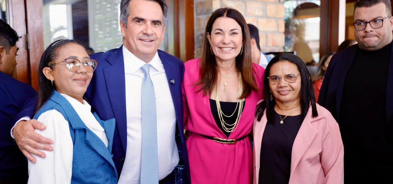 Ciro Nogueira e Margarete Coelho em almoço com prefeitos do Piauí