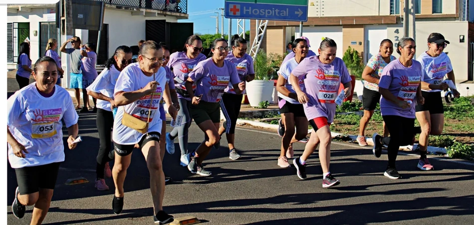 Corrida de rua contra o feminicídio em Santo Antônio de Lisboa