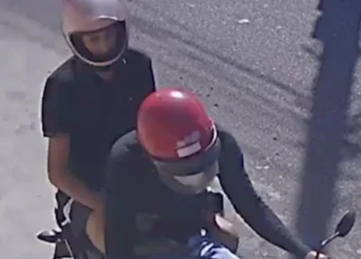 Criminoso baleado pilotava motocicleta quando foi atingido