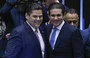 Davi Alcolumbre e Hugo Motta