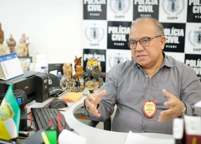 Delegado Francisco Costa, o Barêtta, diretor do DHPP