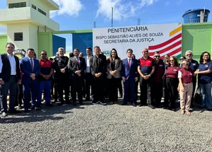 Deputado Rubens Vieira participa da inauguração da penitenciária de Buriti dos Lopes